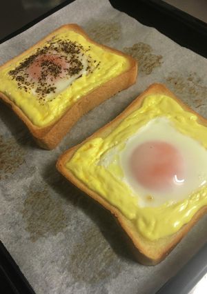 目玉焼き食パン-レシピのメイン写真