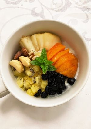 フルーツヨーグルト♡ハニーナッツ-レシピのメイン写真