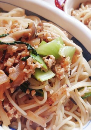 大根きのこ納豆パスタ-レシピのメイン写真