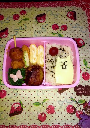 簡単キャラ弁にゃんこ大戦争　タンクネコ-レシピのメイン写真