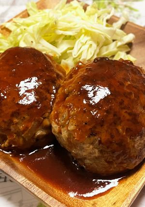チーズイン♡ハンバーグ♡-レシピのメイン写真