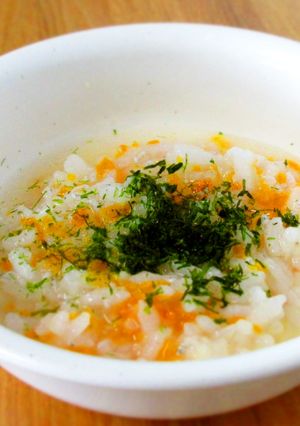 【離乳食】しらすと人参のおかゆ-レシピのメイン写真