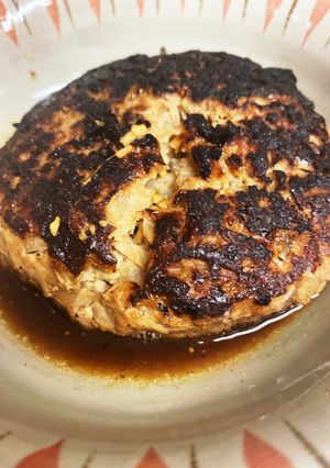牛乳なしで♪玉ねぎたっぷりハンバーグ-レシピのメイン写真