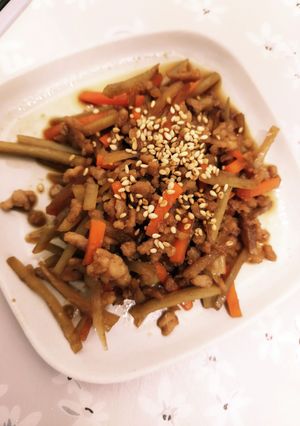 豚ひき肉入りきんぴら炒め-レシピのメイン写真