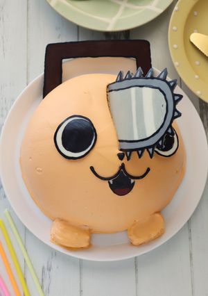 チェンソーマン　ポチタクリスマスケーキ　-レシピのメイン写真
