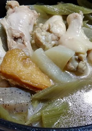 ふきの煮物リメイク　手羽元おでん風-レシピのメイン写真