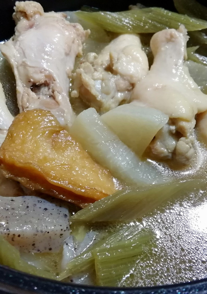 ふきの煮物リメイク　手羽元おでん風-レシピのメイン写真