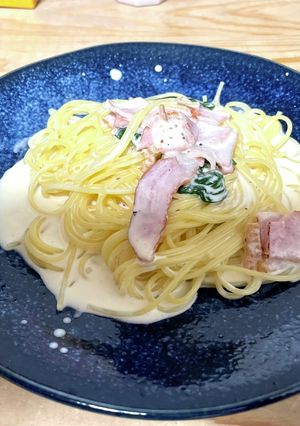 本格簡単クリームパスタBH-レシピのメイン写真