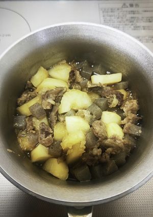 スジコンじゃがいもの甘辛炊き-レシピのメイン写真