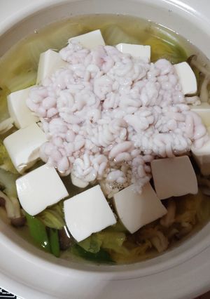 鱈の白子と豆腐の水炊き-レシピのメイン写真