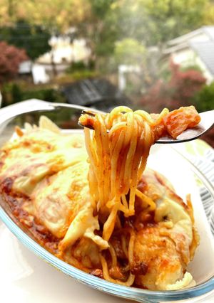ナポボロネーゼ肉団子パスタグラタン-レシピのメイン写真
