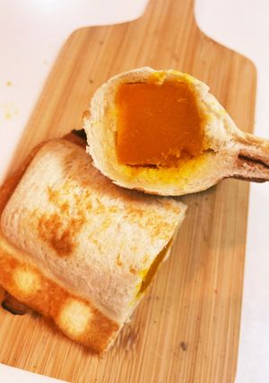 今朝の4w1hサンド「かぼちゃの煮物」-レシピのメイン写真