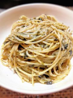 海苔と生クリームのパスタ、ゆず胡椒風味-レシピのメイン写真
