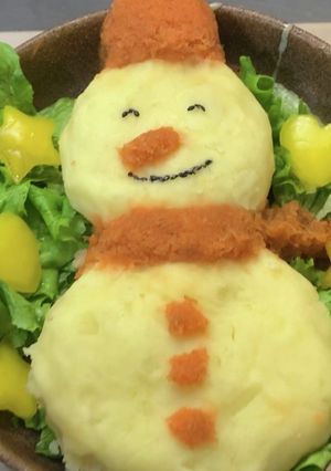 冬レシピ☆スノーマンポテトサラダ-レシピのメイン写真