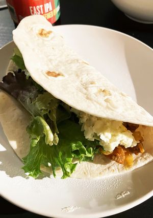 USA在住#簡単カレー味のタコス-レシピのメイン写真