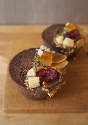 外カリッ中超しっとり！チョコフィナンシェ-レシピのメイン写真
