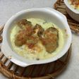 サクサク牡蠣とほうれん草のグラタン