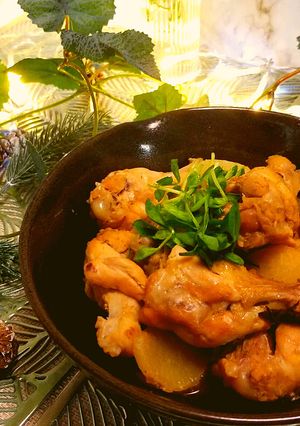 冬レシピ♪超簡単鶏手羽と大根の煮物-レシピのメイン写真