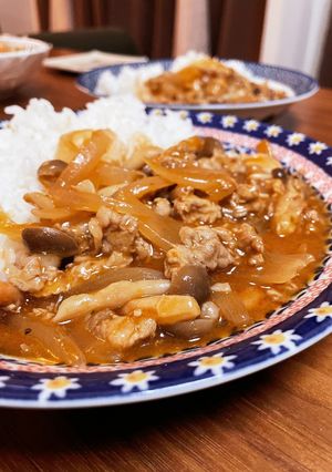 豚肉ルー無しハヤシライス(無水鍋QC使用-レシピのメイン写真