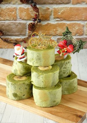 抹茶のバウムクーヘンでクリスマスツリー-レシピのメイン写真