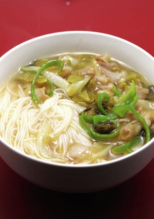 咸菜肉絲面|高菜入り肉そば-レシピのメイン写真