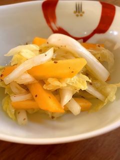柿(干し柿)と白菜のサラダ-レシピのメイン写真