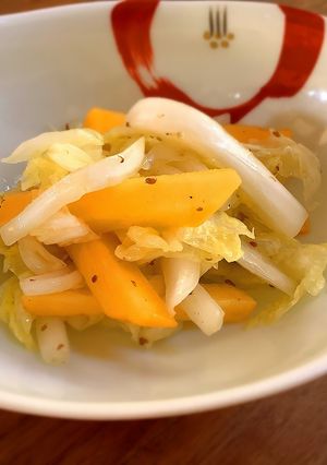 柿（干し柿）と白菜のサラダ-レシピのメイン写真