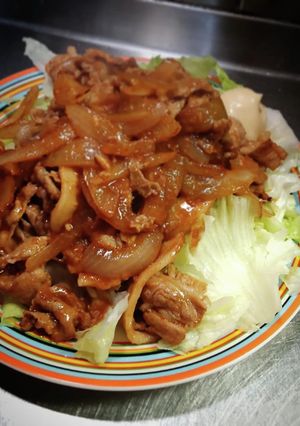 豚バラと玉葱の甘ダレ焼き❨@≧↺≦@)❩-レシピのメイン写真