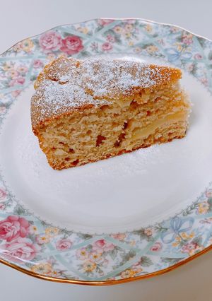りんごとホケミで作る簡単ケーキ♡-レシピのメイン写真