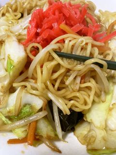 簡単 焼きそば(紅生姜たっぷり)-レシピのメイン写真