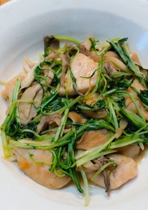 鶏むね肉と水菜の炒め物-レシピのメイン写真