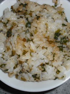 炒めかぶの葉のまぜご飯-レシピのメイン写真