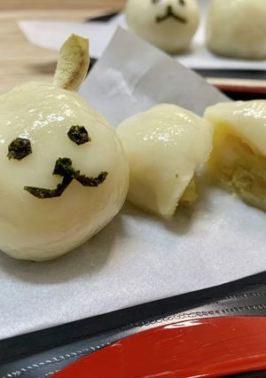 冬レシピ☆ウサギのさつまいも団子-レシピのメイン写真