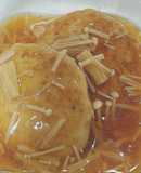 豆腐入りの和風あんかけハンバーグ