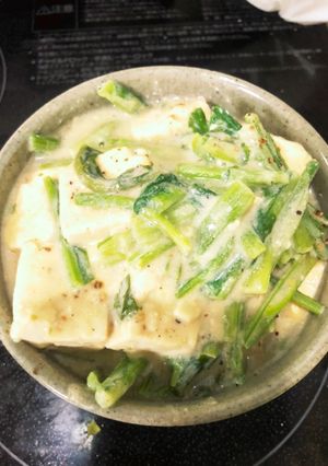 カブ菜の豆乳スープ-レシピのメイン写真
