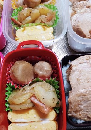 高校生息子、旦那、娘弁当(11/28)-レシピのメイン写真