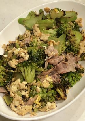 ブロッコリーと豆腐の卵とじ炒め-レシピのメイン写真