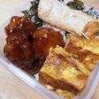 肉団子の甘酢餡かけ☆塩じゃけハラス弁当!