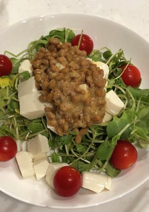 小菜と豆腐と納豆のチョレギサラダ-レシピのメイン写真