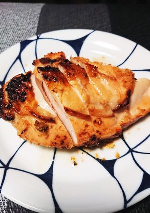 鶏胸肉の簡単グリル照り焼き-レシピのメイン写真