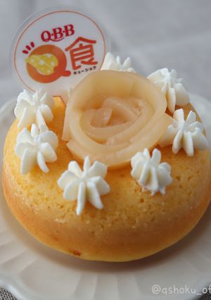 チーズクリームと桃バラの豆腐ドーナツデコ-レシピのメイン写真