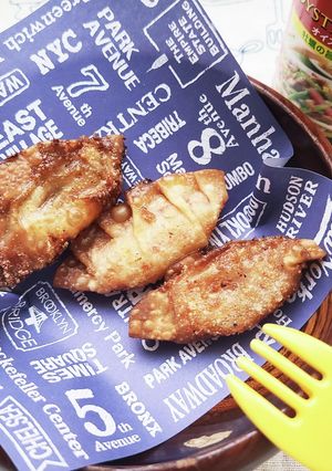 パプリカチーズのオイスターソース餃子！-レシピのメイン写真