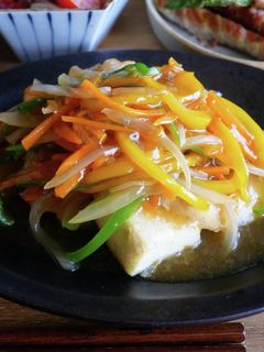 お野菜たっぷり♩たらと豆腐の中華あんかけ-レシピのメイン写真