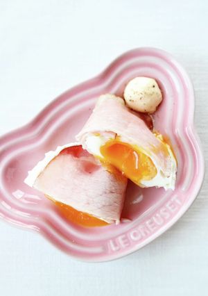 簡単手軽な、定番【レンジでハムエッグ】-レシピのメイン写真