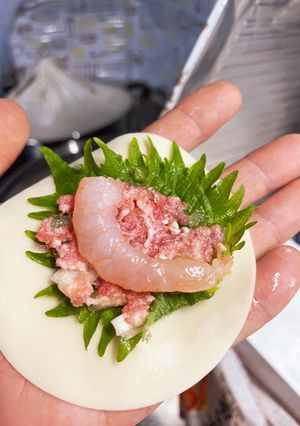 簡単！エビしそ餃子〜蒸し餃子〜-レシピのメイン写真