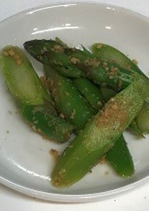 アスパラのゴマ酢和え（透析食）-レシピのメイン写真