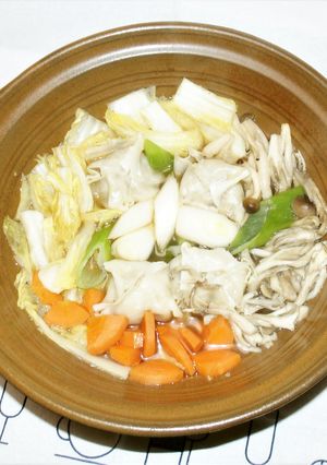 【ひとり鍋】あったか焼売土鍋-レシピのメイン写真