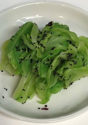 春キャベツのゆかり和え（透析食）-レシピのメイン写真