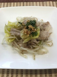 豚肉炒めシソ生姜ぽん酢ソースかけ 透析食-レシピのメイン写真
