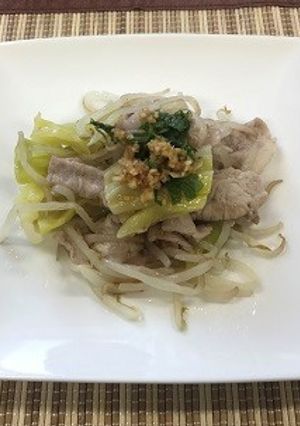 豚肉炒めシソ生姜ぽん酢ソースかけ　透析食-レシピのメイン写真